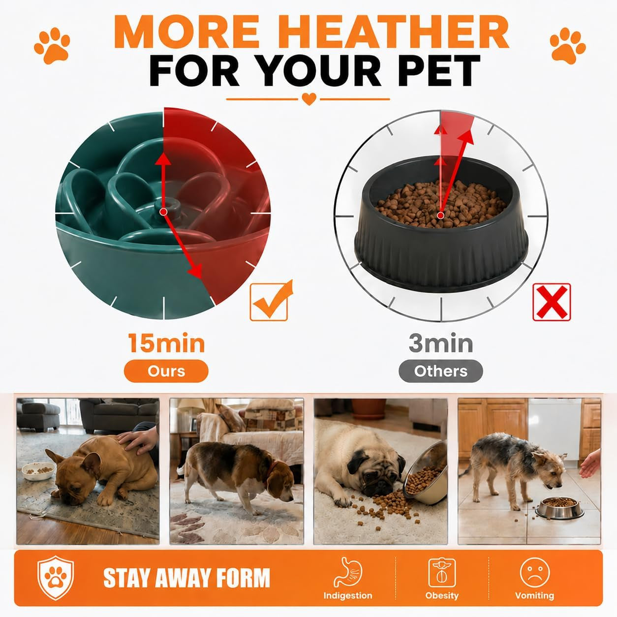 Ceramic Slow Feeder Dog Bowl - Elevated Maze Design, Heavy Weighted