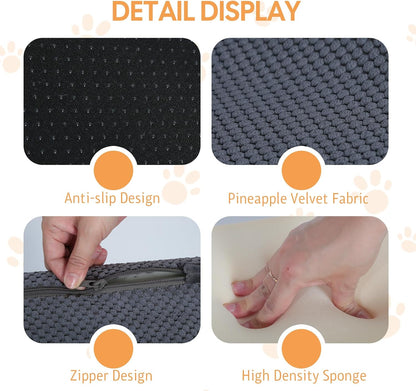 Foldable Dog Ramp for Bed & Couch - Adjustable Height, Non-Slip