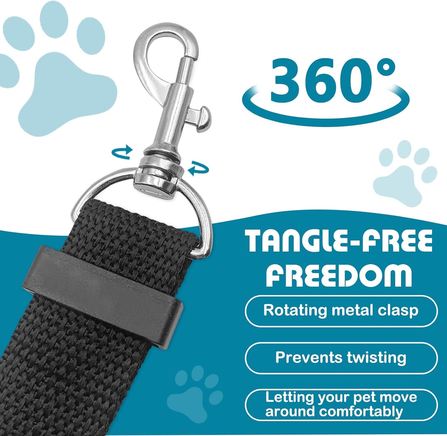 Dog Car Seat Belt - 2 Pack Adjustable Safety Restraint