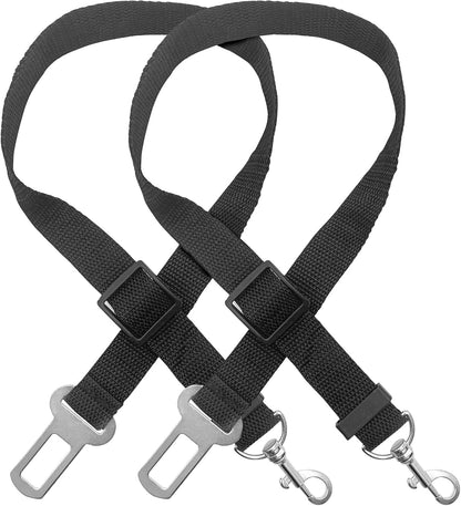 Dog Car Seat Belt - 2 Pack Adjustable Safety Restraint